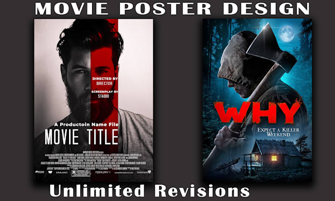 Bestseller - create unique movie poster and film poster design for you