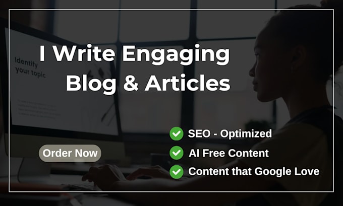 Gig Preview - Do SEO article writing, blog writing, and content writing