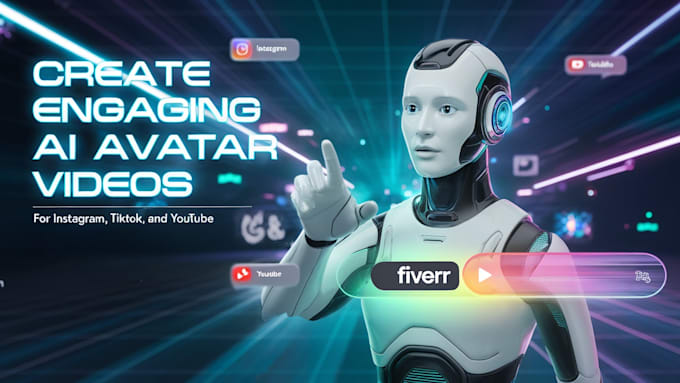 Gig Preview - Create engaging ai avatar videos for instagram tiktok and youtube