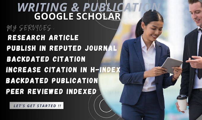 Gig Preview - Write and publish article in google scholar peer reviewed indexed journal