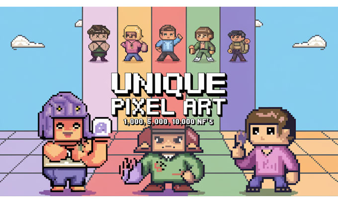 Gig Preview - Create a pixel art nft collection for your project