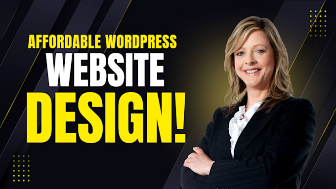 Gig Preview - Design an affordable responsive wordpress website with SEO