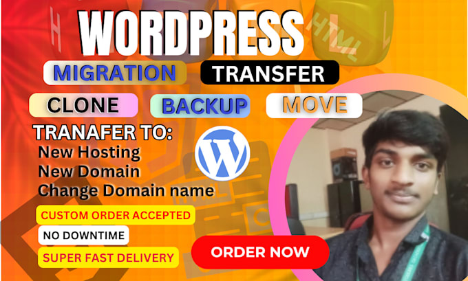 Bestseller - migrate, backup, transfer, move, wordpress website domain hosting within 1 hour