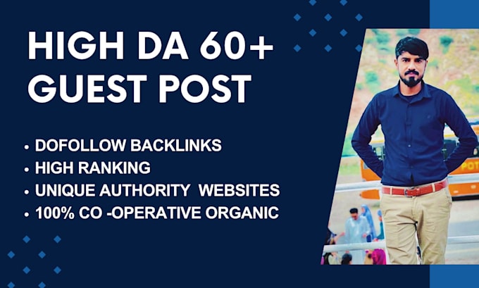 Bestseller - provide da 60 guest post high ranking backlinks