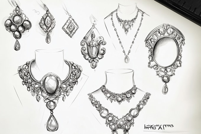 Gig Preview - Make a simple jewelry sketch to illustrate your idea