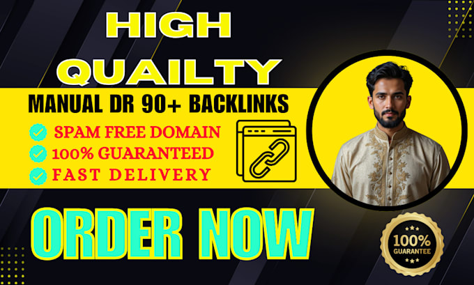 Gig Preview - Creat manual niche relevant dr 90 plus backlinks for your websites