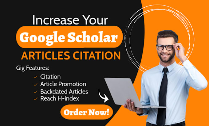 Gig Preview - Increase your google scholar article citation in a peer reviewed index journal