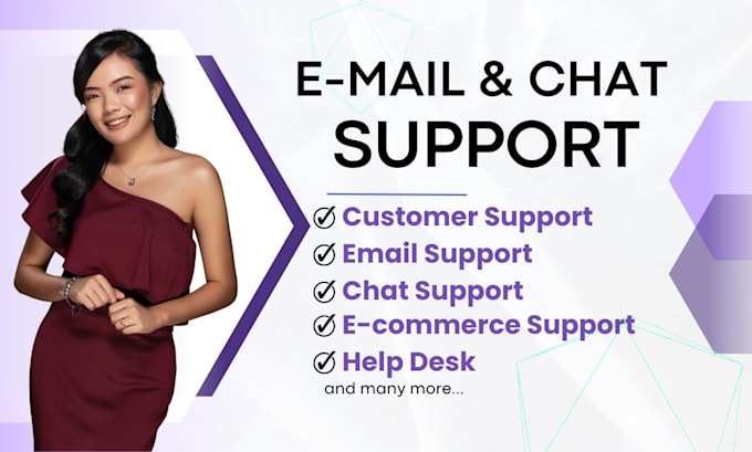 Gig Preview - Provide professional chat and email support for customer satisfaction