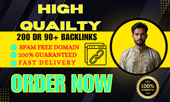 Gig Preview - Increase you domain authority with 200 dr 90 backlinks