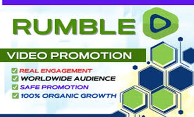 Gig Preview - Promote and boost your rumble video channel followers and viewers organically