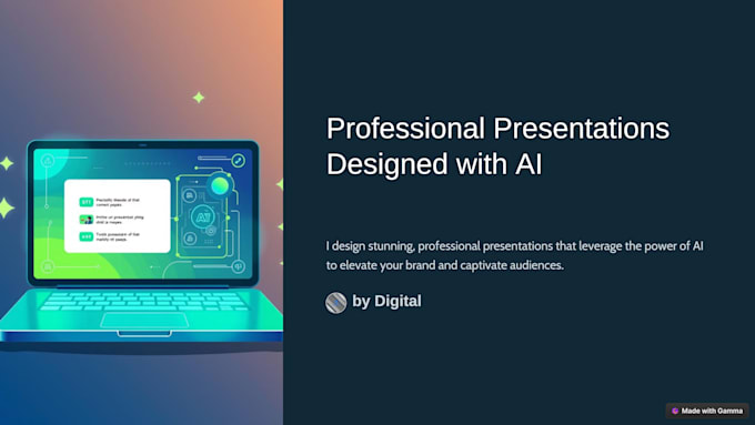 Gig Preview - Create presentations in 1 or 2 minutes for you