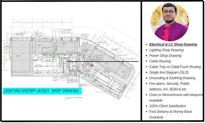 Gig Preview - Create electrical shop drawings from design or ifc plans