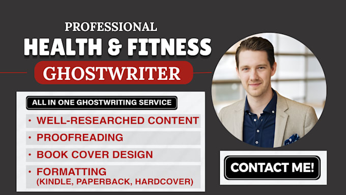 Gig Preview - Ghostwrite medical, health and fitness ebook wellness book and ebooks