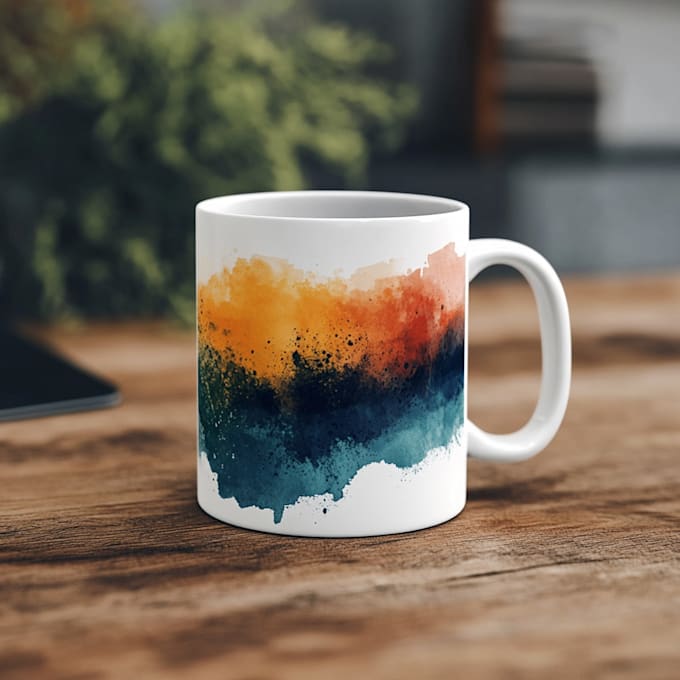 Gig Preview - Do custom coffee mug design for your pod business