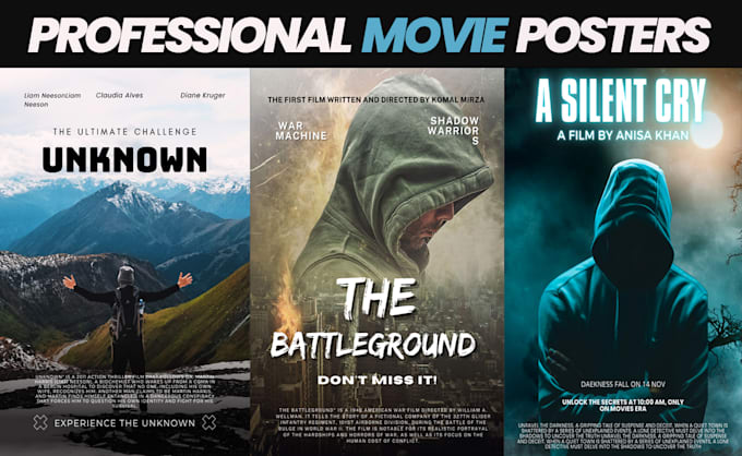 Bestseller - design creative movie posters for you within 24 hours