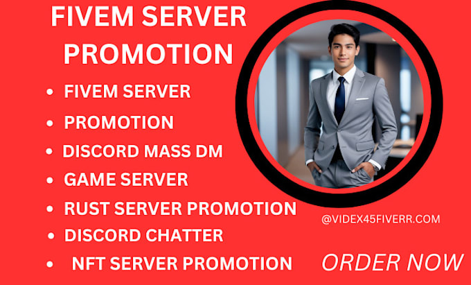 Gig Preview - Do fivem server promotion, discord server promotion, fivem server advertisment