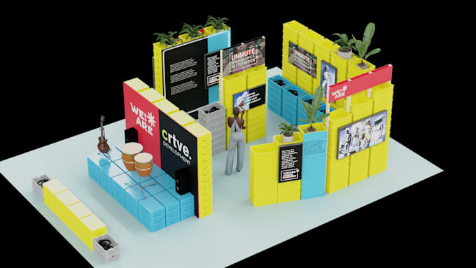 Bestseller - design 3d exhibition stands, event spaces, pop up stores