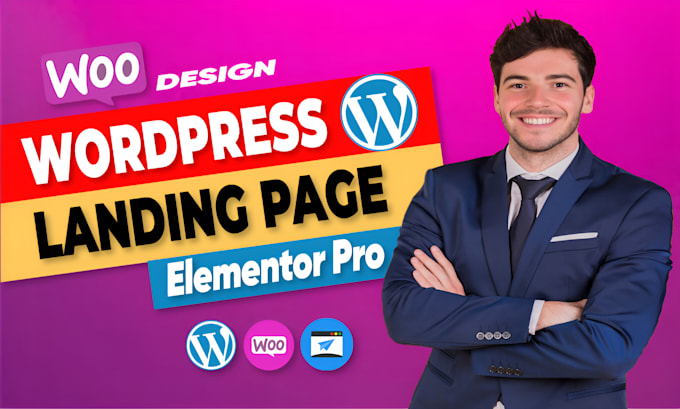 Gig Preview - Design or redesign wordpress website and landing page with elementor pro