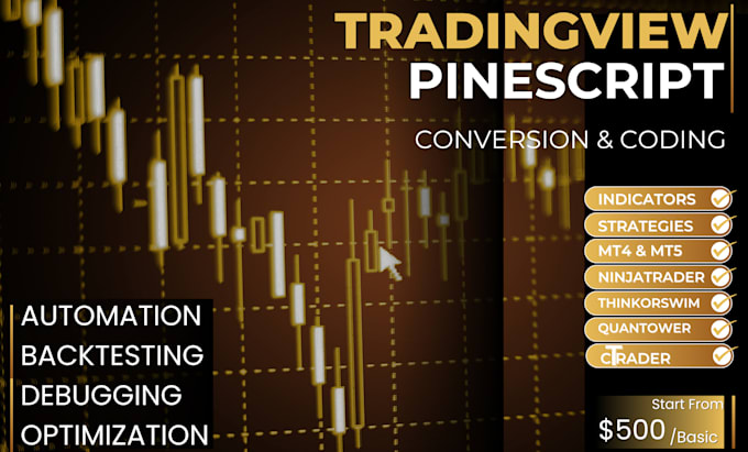 Gig Preview - Code custom tradingview pine script strategy to mt5, ctrader, ninjatrader, tos