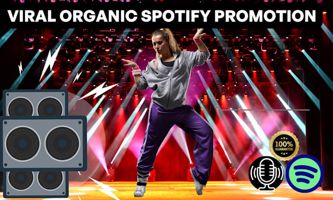 Gig Preview - Do viral organic spotify promotion podcast promotion organically