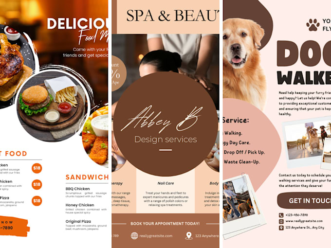 Gig Preview - Design flyers that match your business and style