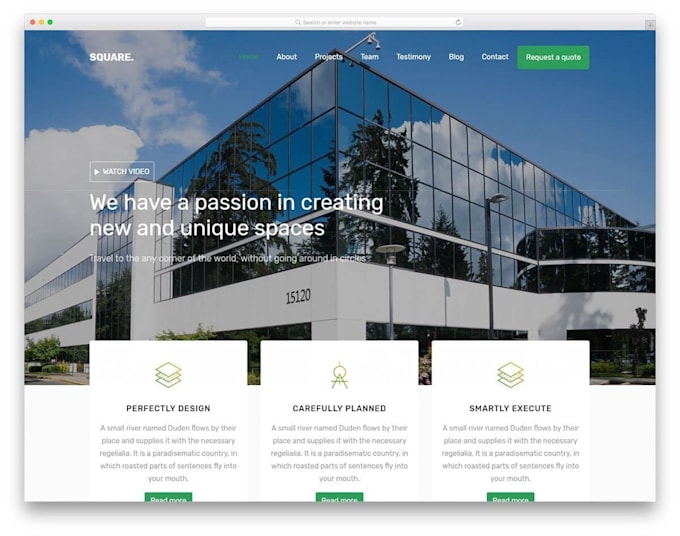 Bestseller - design construction website and real estate website