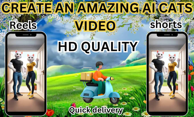 Gig Preview - Create an amazing ai cats video HD quality quick delivery