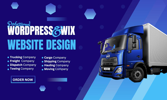 Gig Preview - Create a logistic trucking company website