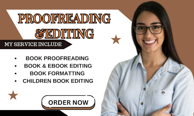 Gig Preview - Do book proofreading, book editing, ebook formatting for amazon kdp