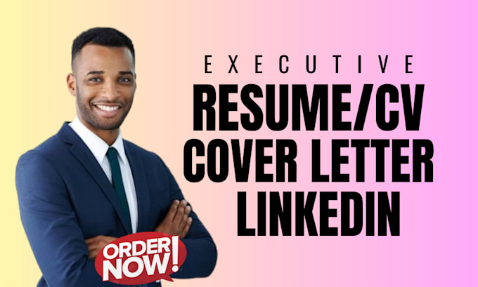 Bestseller - write your executive resume cover letter CV and optimize your linkedin