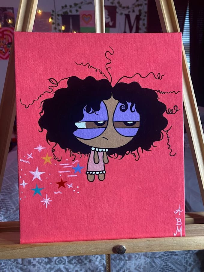 Gig Preview - Do custom baddie painting on canvas