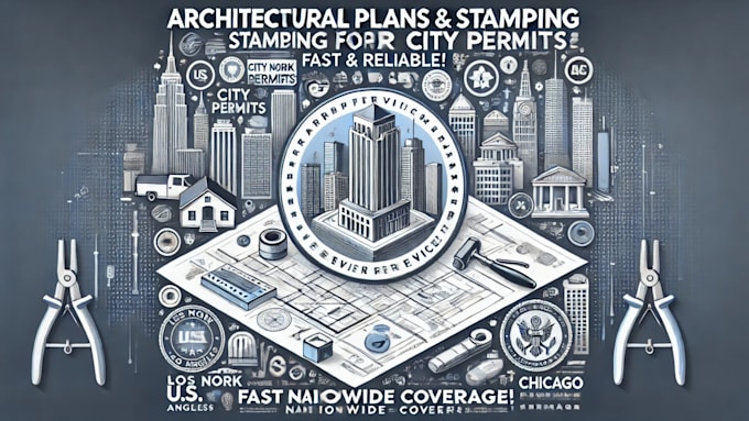 Gig Preview - Pe stamp, review and seal architectural drawings in USA for city permit approval