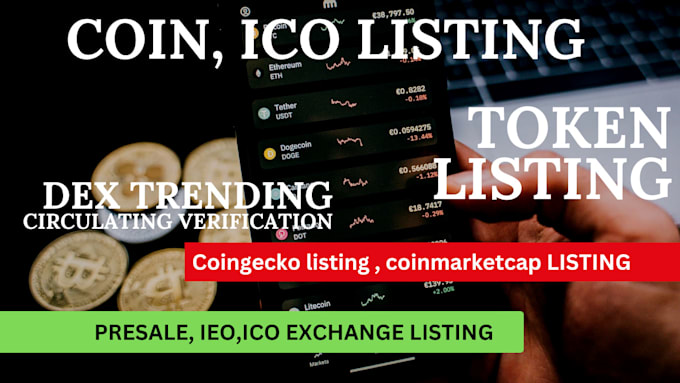 Gig Preview - Successfully list token, coin exchange, presale ieo ico listing on cmc coingecko