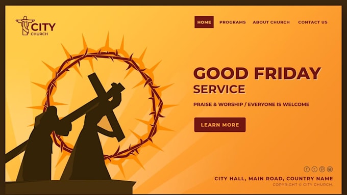 Gig Preview - Design church website, christian website, ministry website, nonprofit website