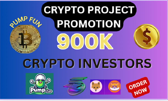 Bestseller - crypto token, telegram, cto, memecoin pump fun promotion to 700k investors sol