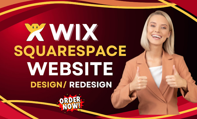 Gig Preview - Redesign wix website wix website design or squarespace website design