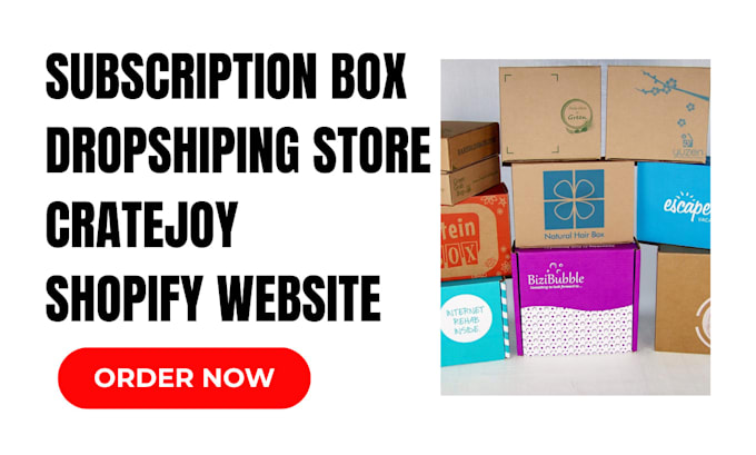 Gig Preview - Design a subscription box shopify website, subscription cratejoy shopify store