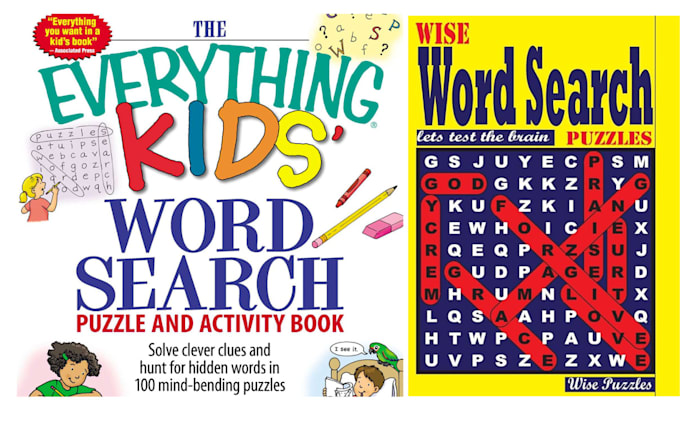 Gig Preview - Fashion sudoku word search puzzle, crossword kids activity book for amazon kdp