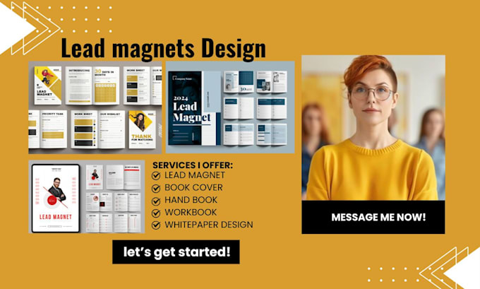 Gig Preview - Design PDF lead magnets, whitepaper , hand book, brochure, book cover design