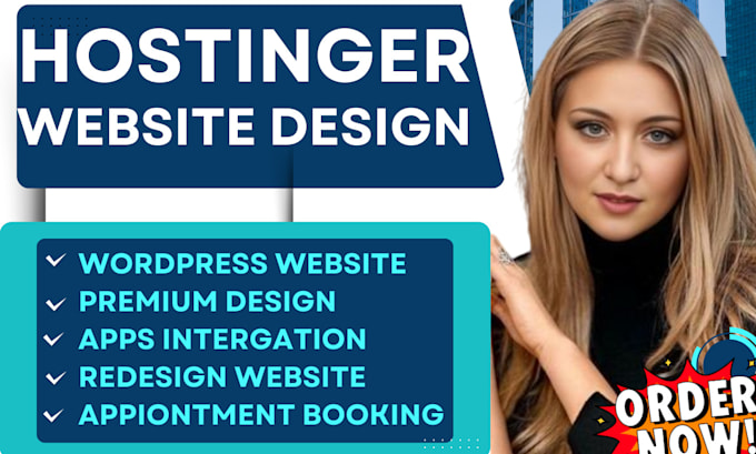 Gig Preview - Design word press website redesign hostinger store,website design,redesign store