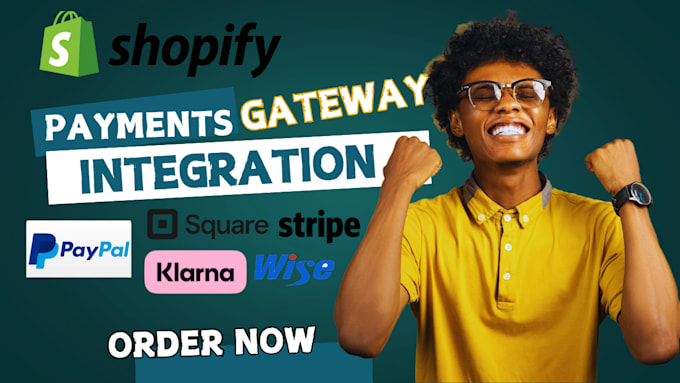 Gig Preview - Setup and integrate verified shopify payment gateway, square, wise