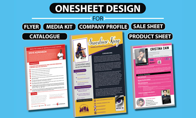 Gig Preview - Design sales sheet, brochure, sell sheet, product catalog flyer design, booklet