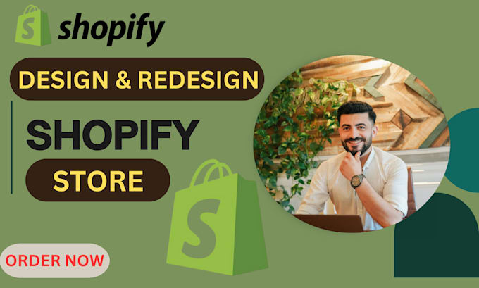 Gig Preview - Design shopify store shopify website redesign store shopify dropshipping