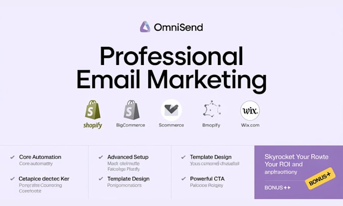 Gig Preview - Setup advanced email marketing flows automation in omnisend