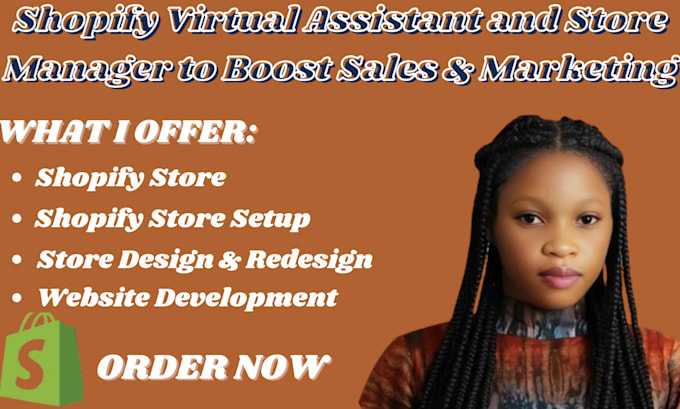 Gig Preview - Be your shopify virtual assistant and store manager to boost sales and marketing