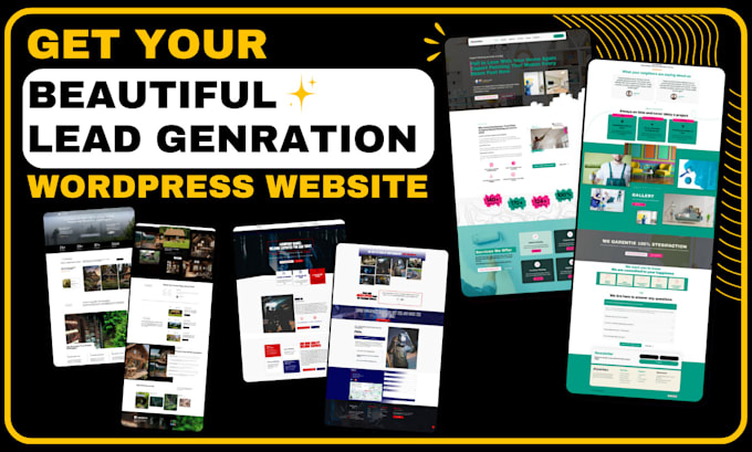 Bestseller - design you a stunning and optimized for lead genration wordpress website