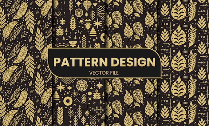 Gig Preview - Unique pattern design, seamless, undefined, textile print packaging fabric