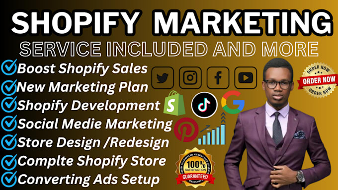 Gig Preview - Boost shopify store sales, shopify dropshipping marketing, or website promotion