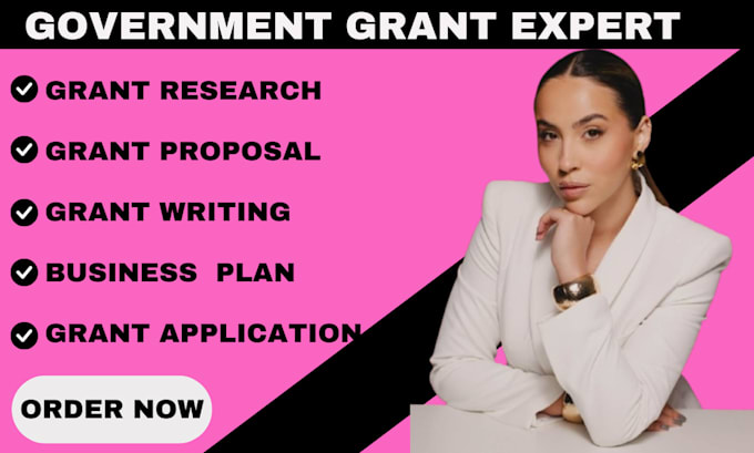 Gig Preview - Offer grant writing, research, and business plan services