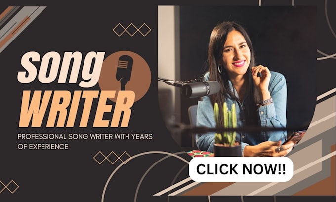 Gig Preview - Be your female singer and songwriter vocalist ghostwriter melody lyrics writing